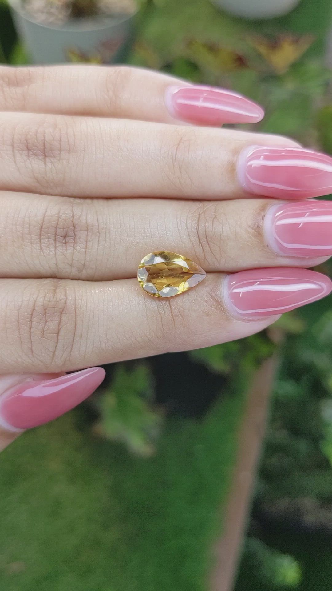 2.47 Ct. Citrine from Brazil Size Video