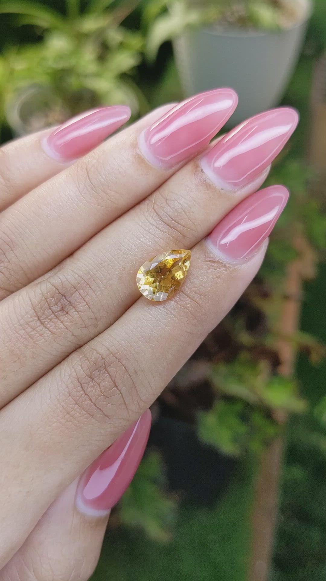 2.57 Ct. Citrine from Brazil Size Video