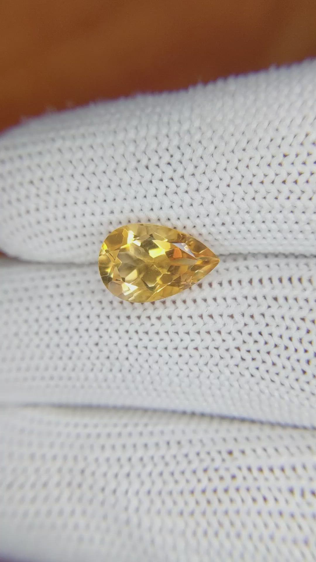 2.57 Ct. Citrine from Brazil Size Video