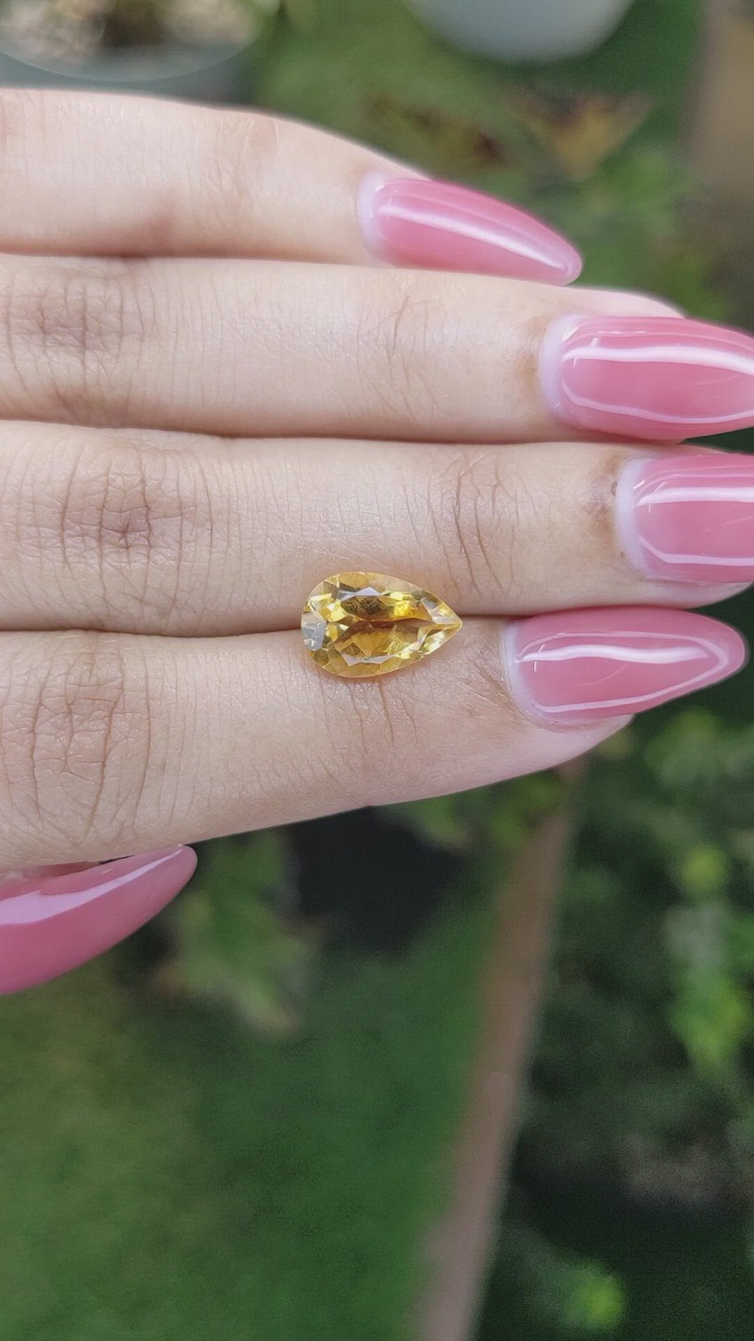 2.57 Ct. Citrine from Brazil Size Video