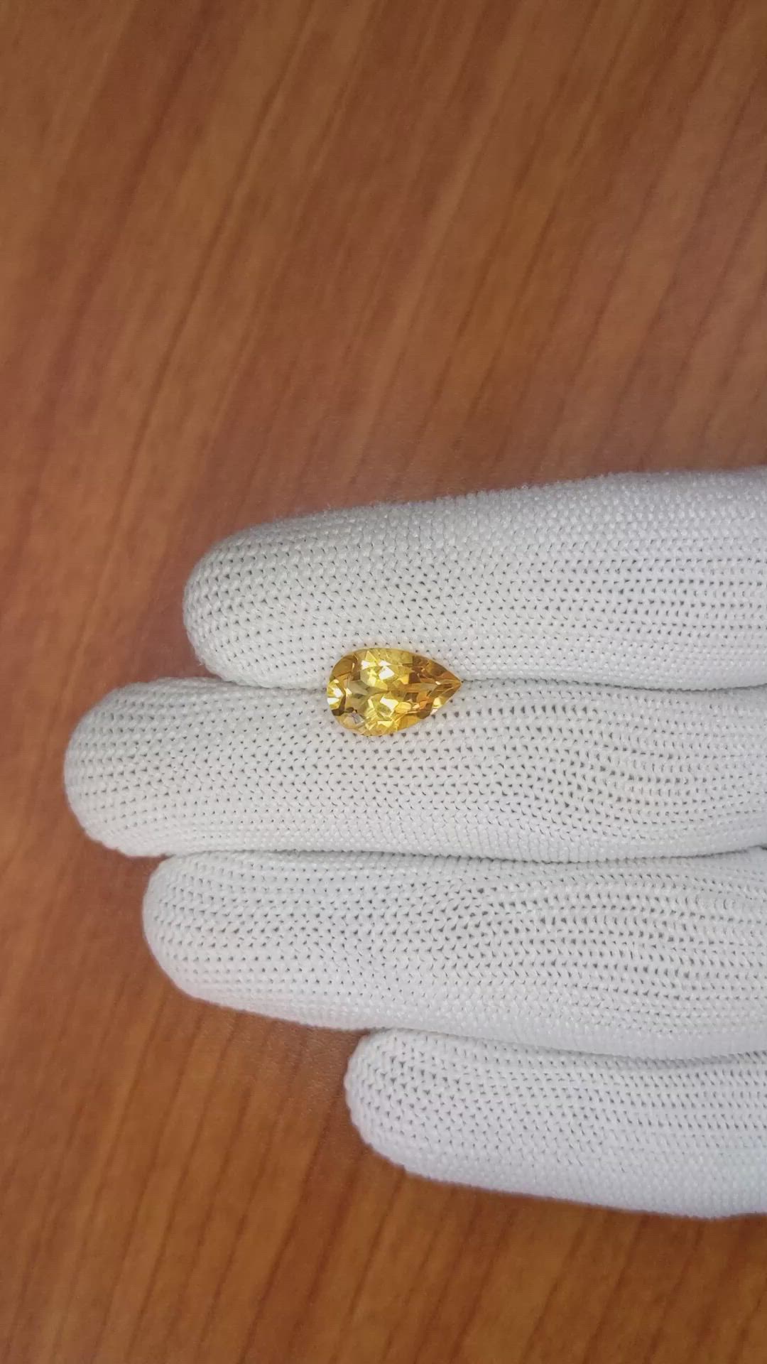 2.57 Ct. Citrine from Brazil Size Video