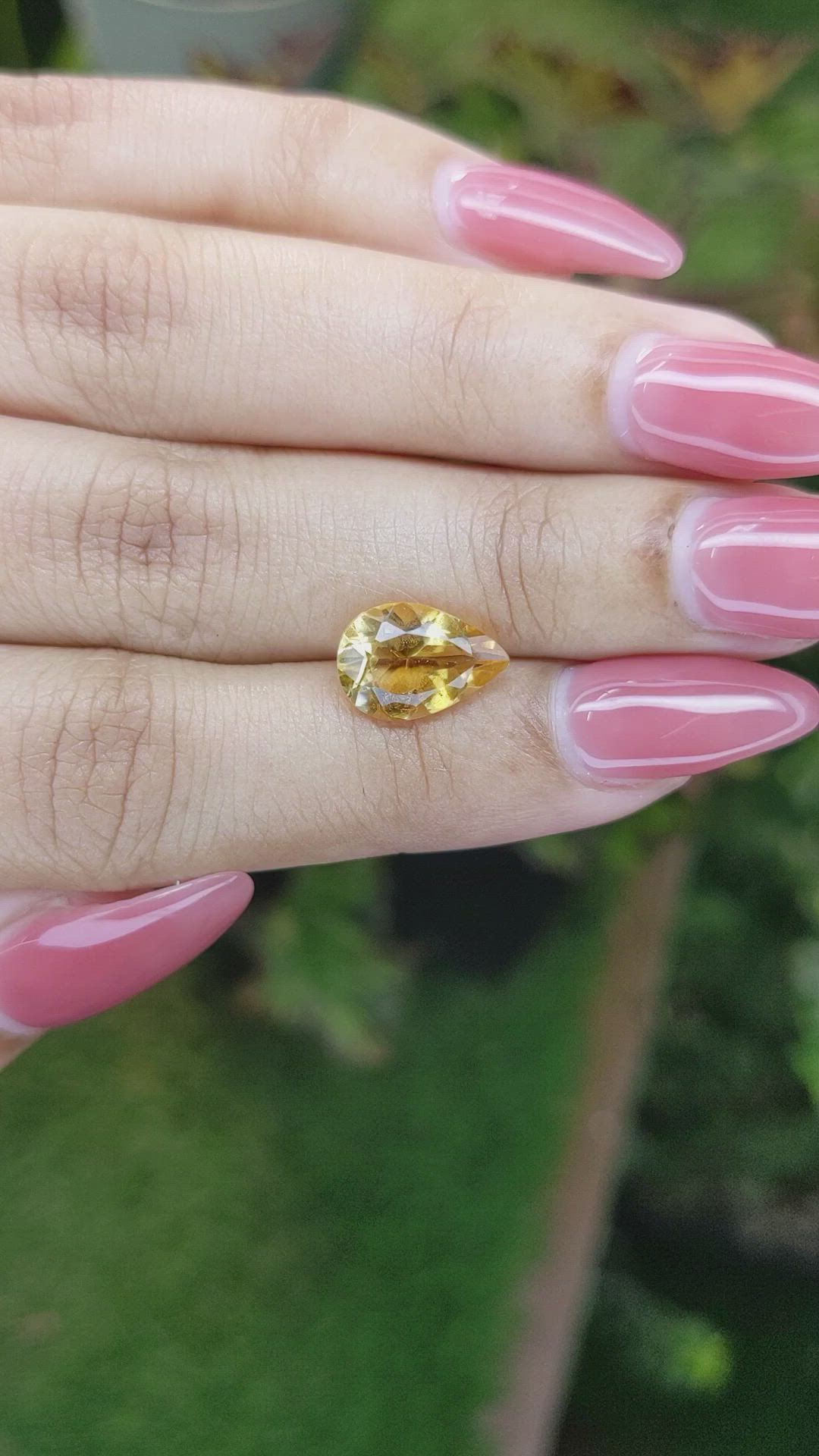 2.46 Ct. Citrine from Brazil Size Video