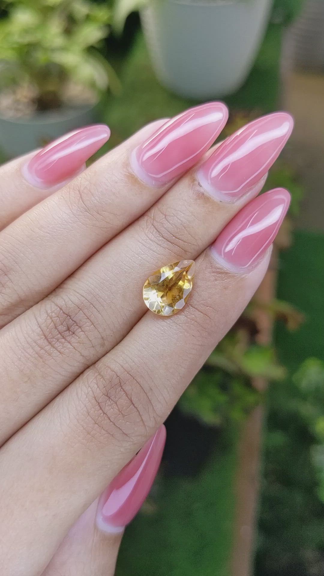 2.46 Ct. Citrine from Brazil Size Video