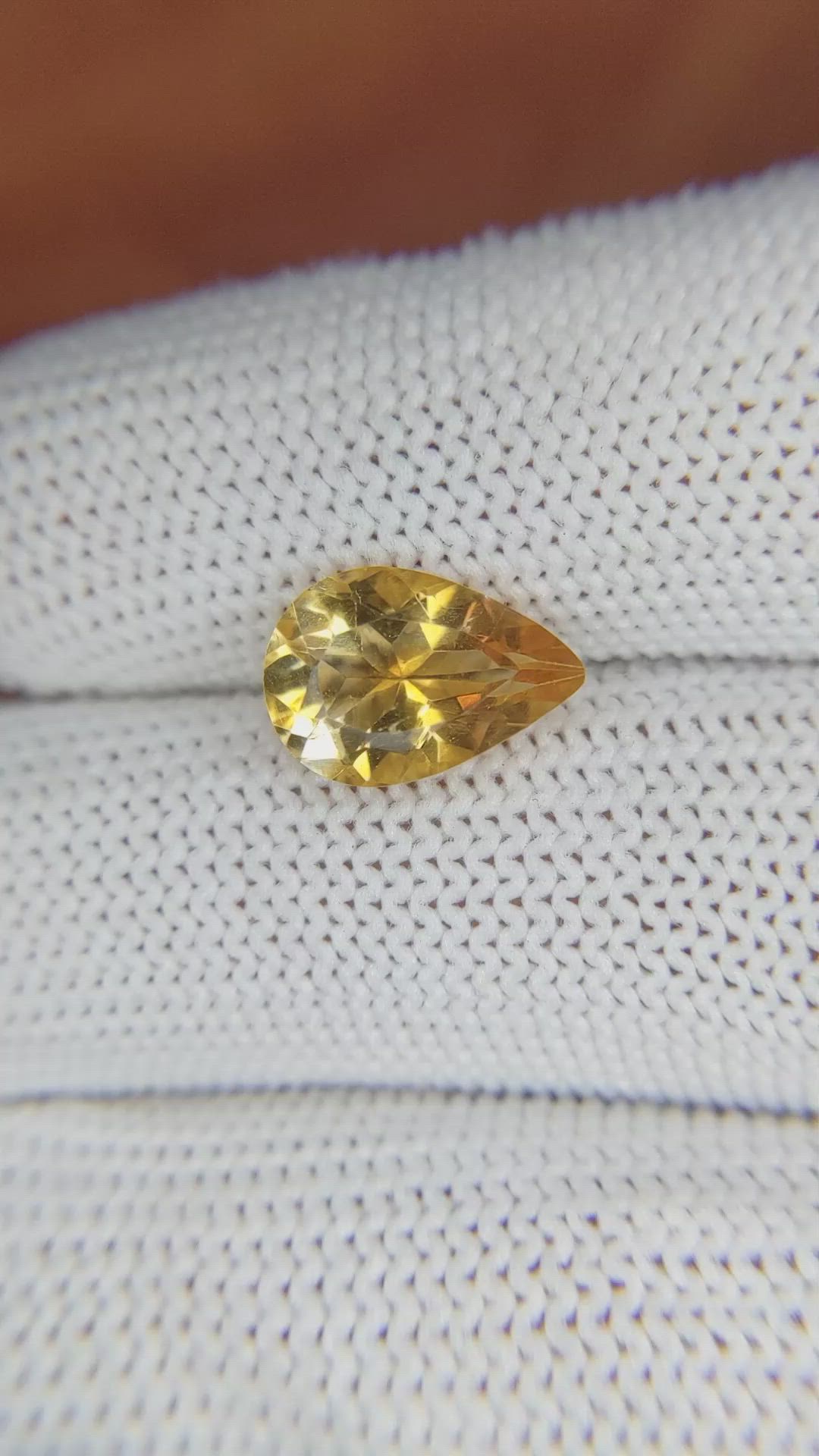 2.46 Ct. Citrine from Brazil Size Video