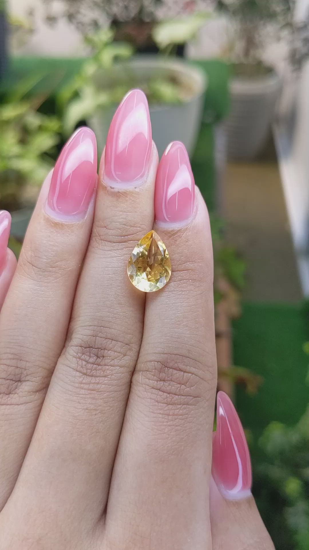 3.04 Ct. Citrine from Brazil Size Video