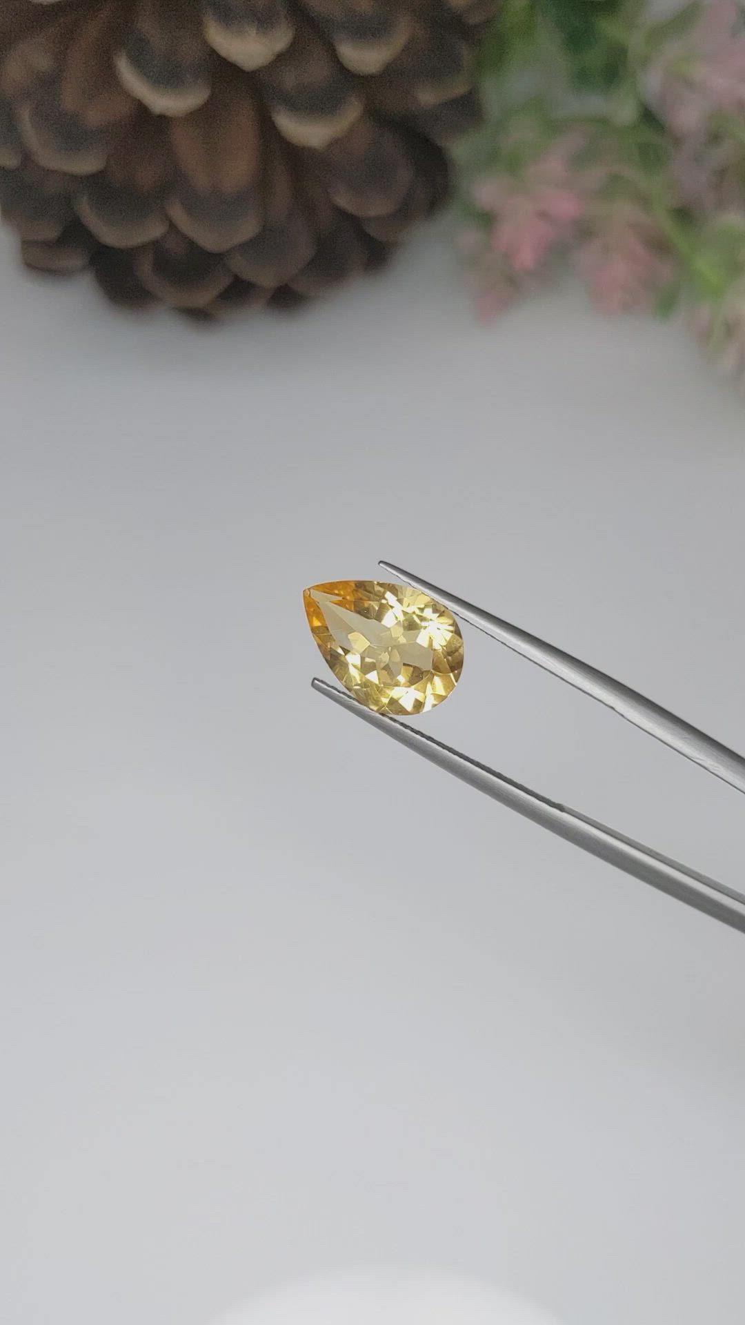 3.04 Ct. Citrine from Brazil Size Video