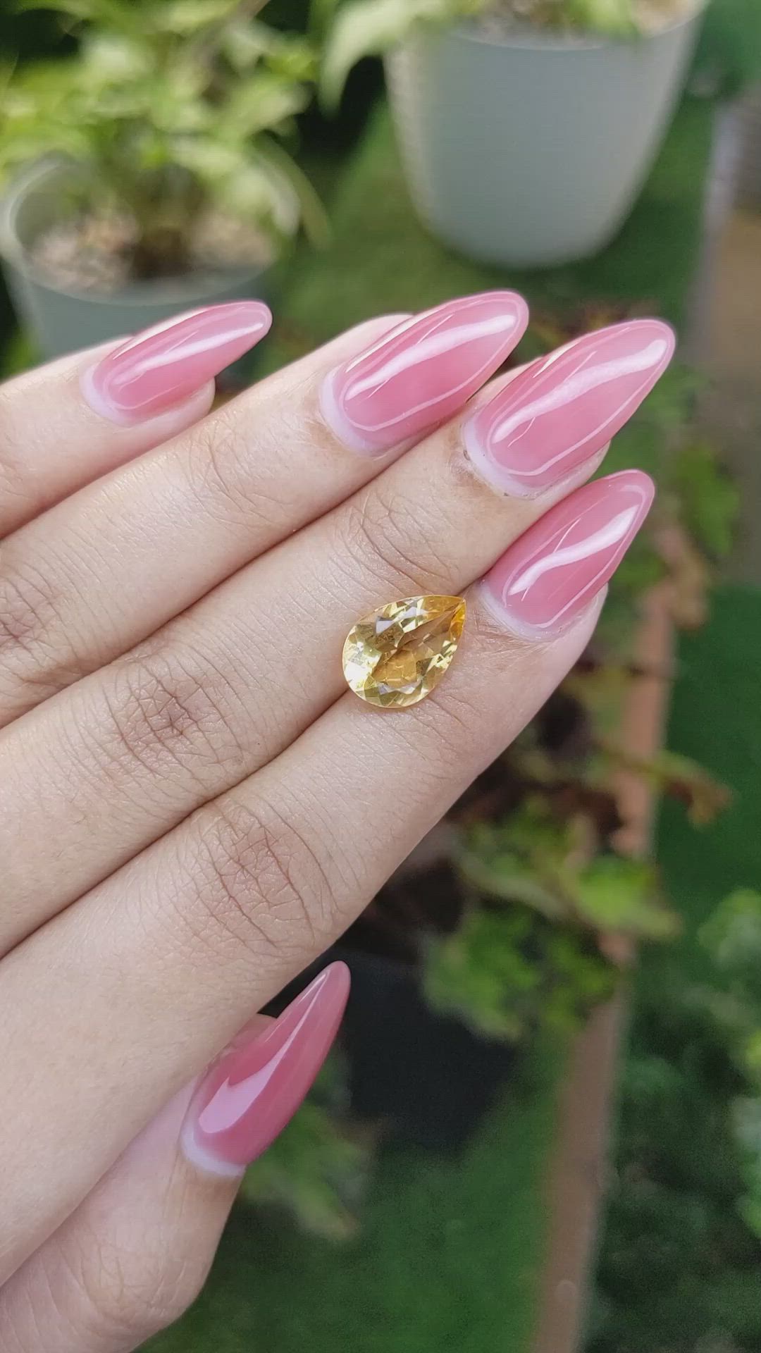 3.04 Ct. Citrine from Brazil Size Video
