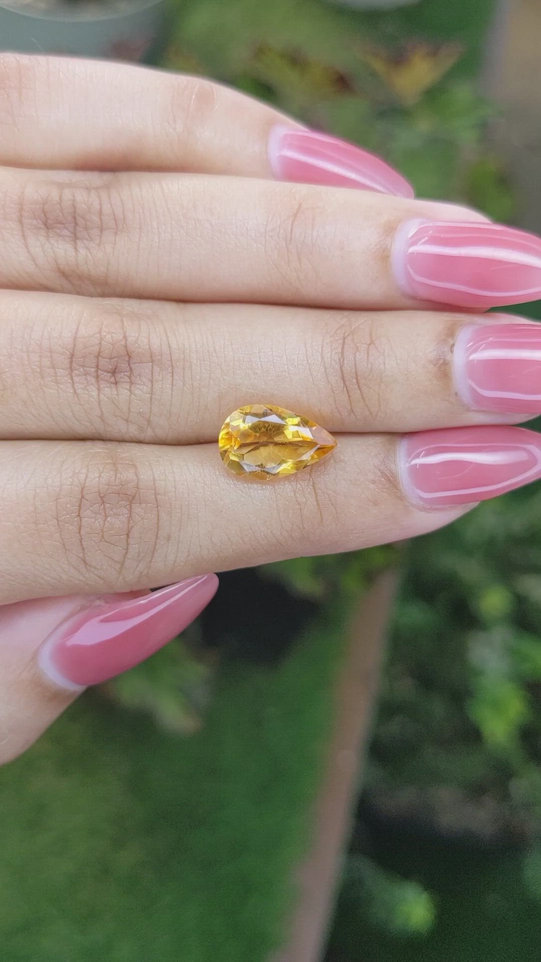 2.91 Ct. Citrine from Brazil Size Video