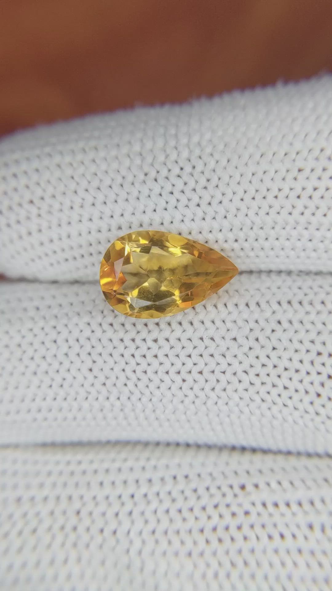2.91 Ct. Citrine from Brazil Size Video