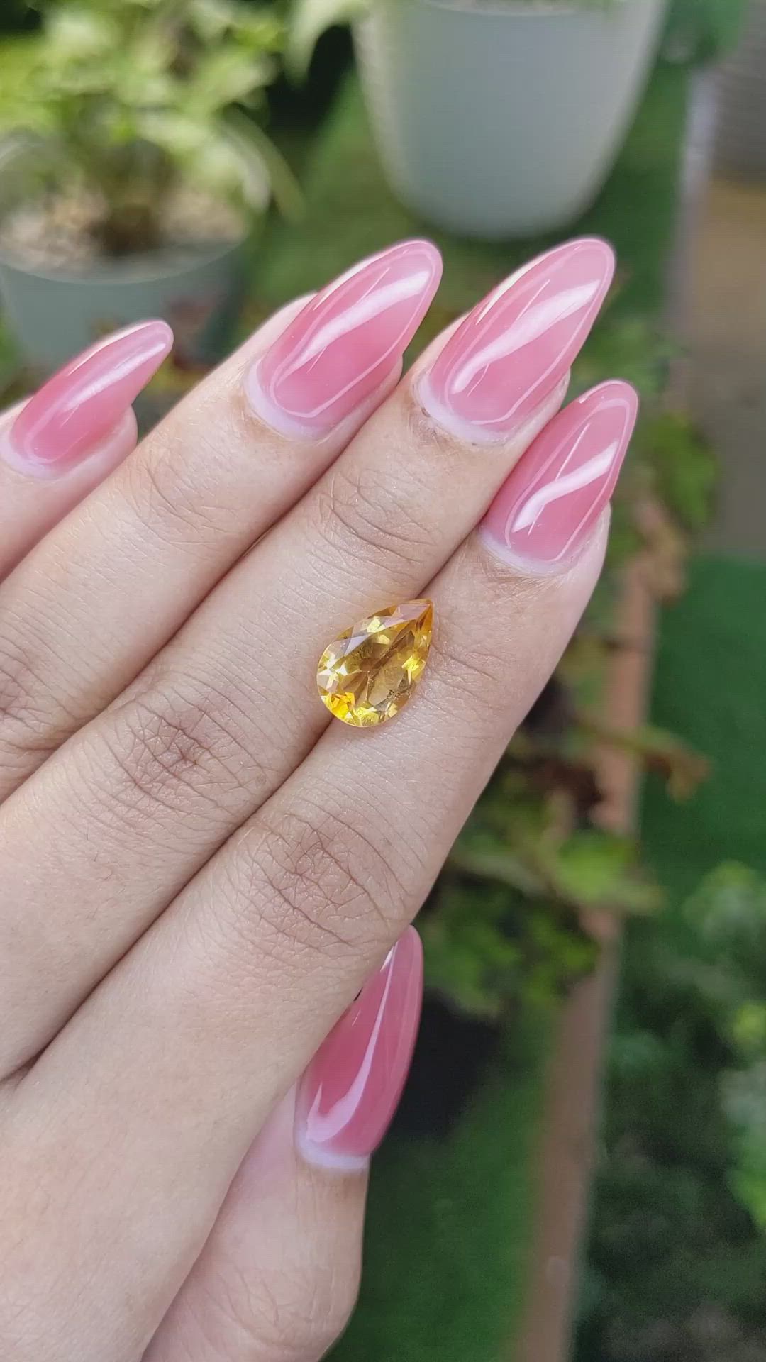 2.91 Ct. Citrine from Brazil Size Video