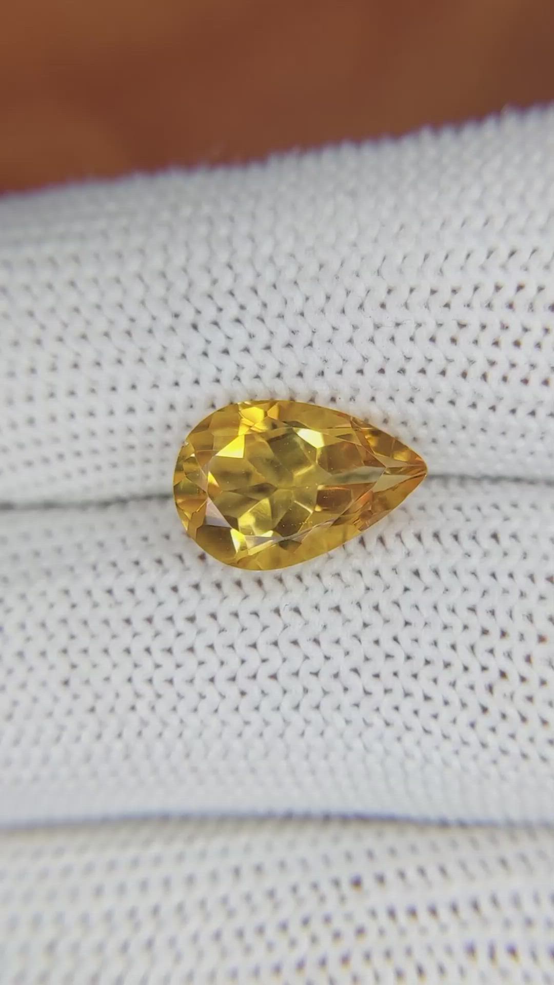 2.59 Ct. Citrine from Brazil Size Video