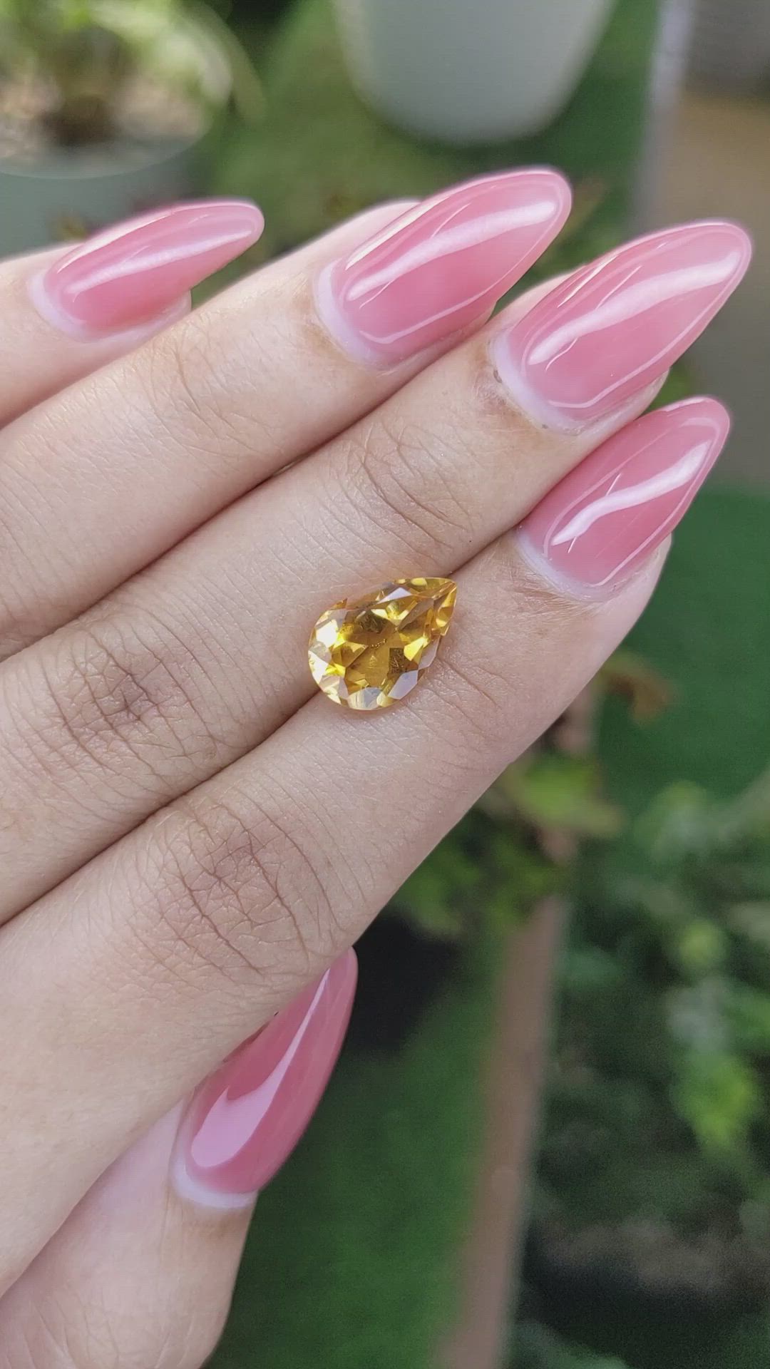 2.59 Ct. Citrine from Brazil Size Video