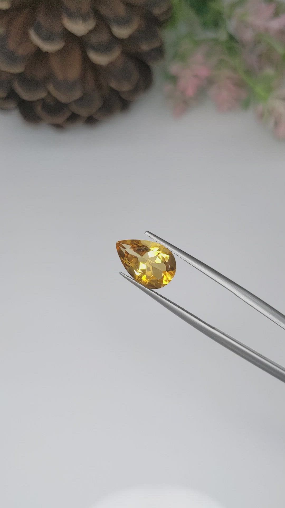 2.59 Ct. Citrine from Brazil Size Video
