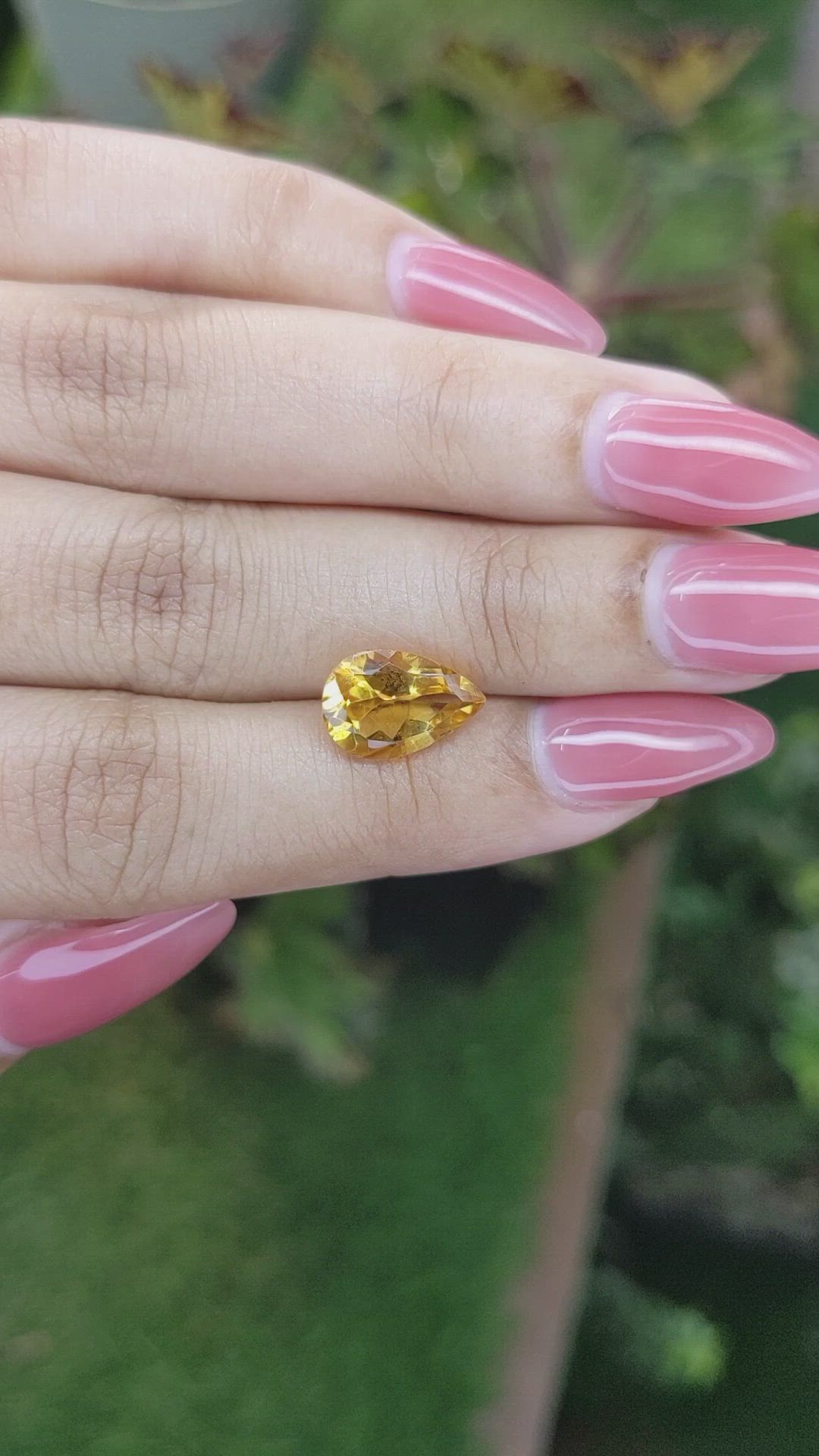 2.59 Ct. Citrine from Brazil Size Video