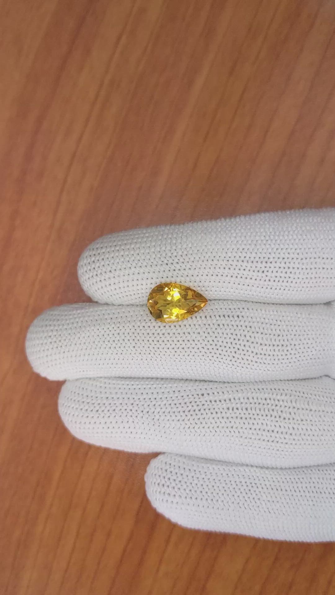 2.59 Ct. Citrine from Brazil Size Video