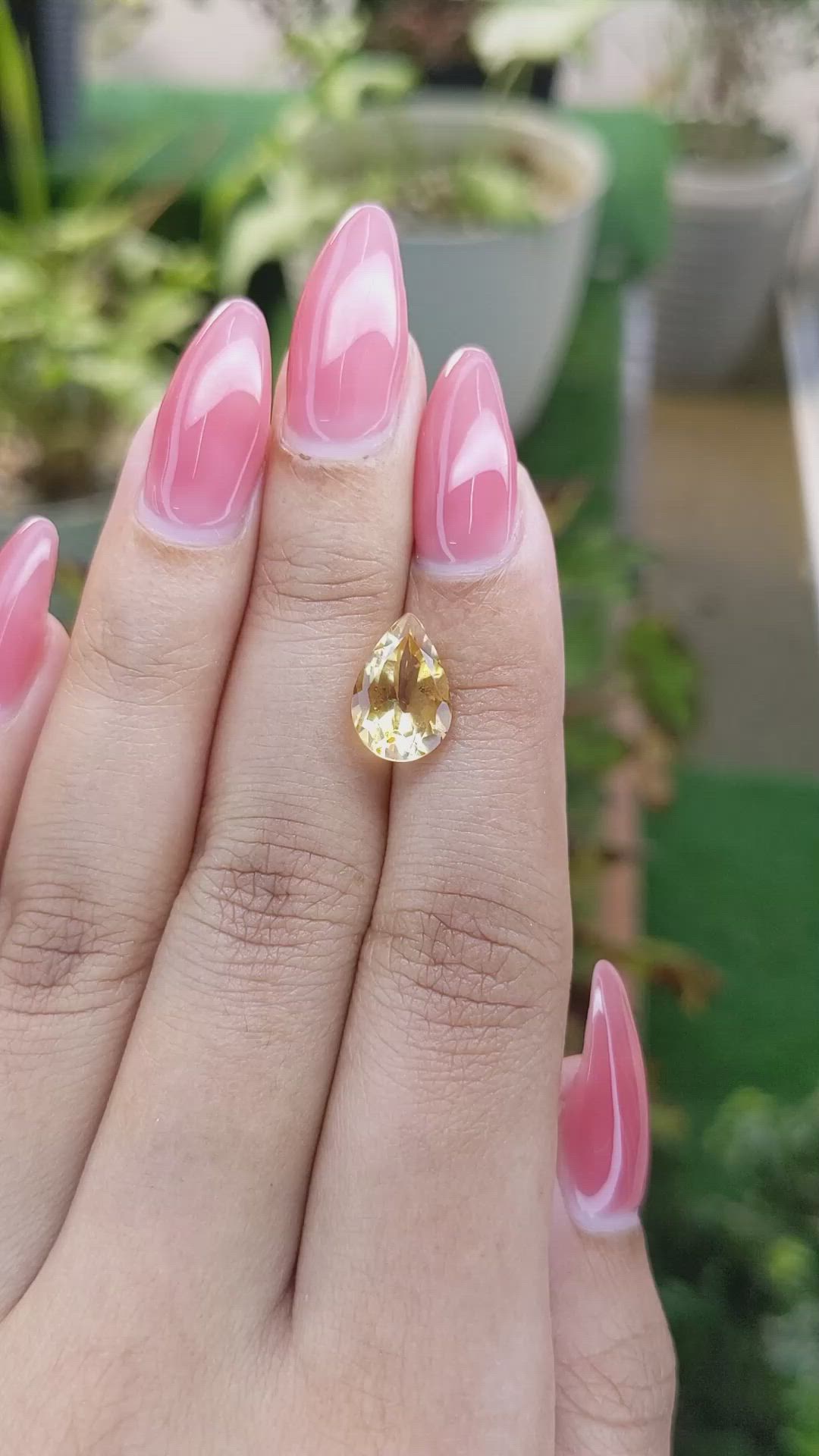 2.75 Ct. Citrine from Brazil Size Video