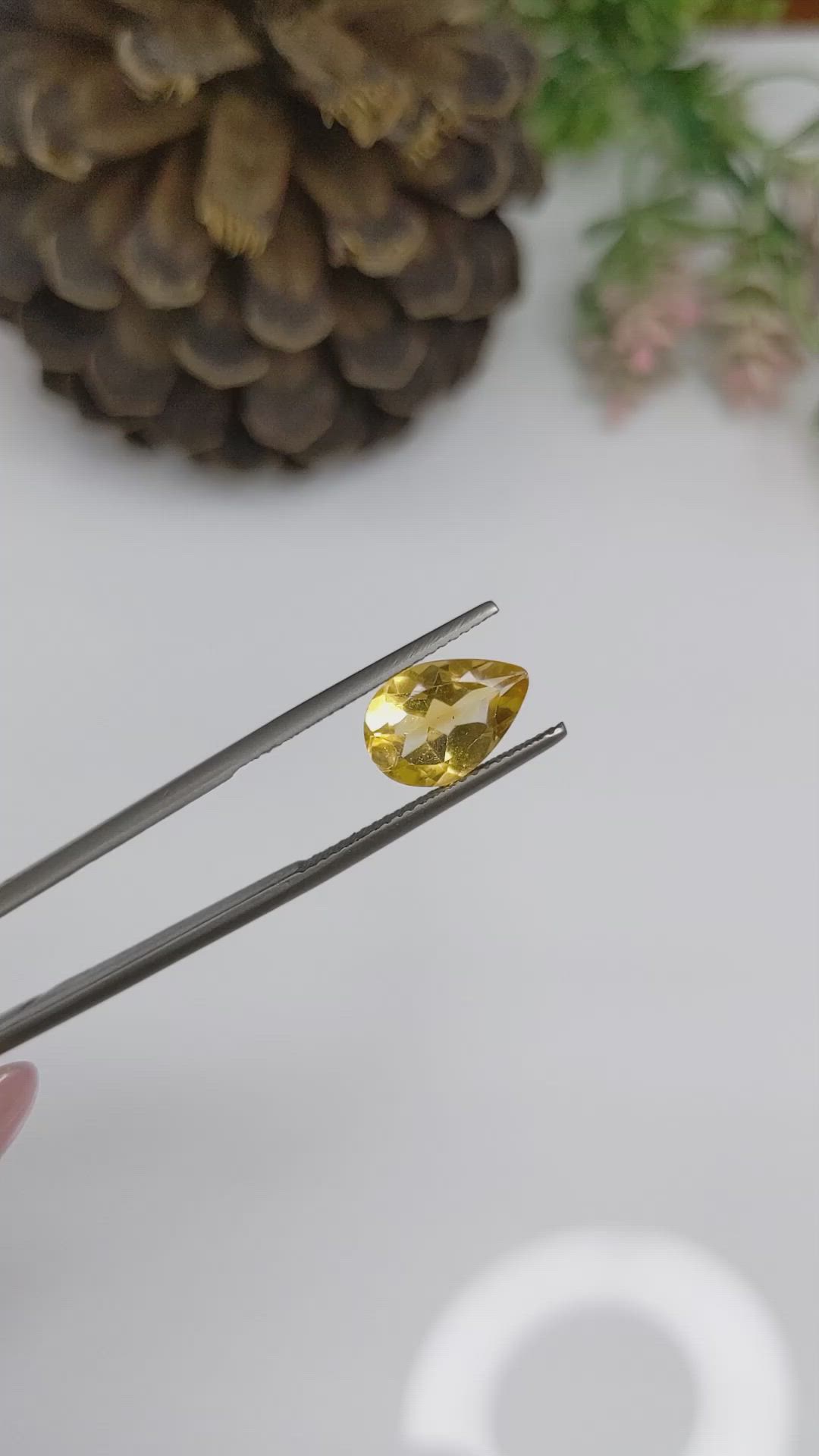 2.39 Ct. Citrine from Brazil Size Video