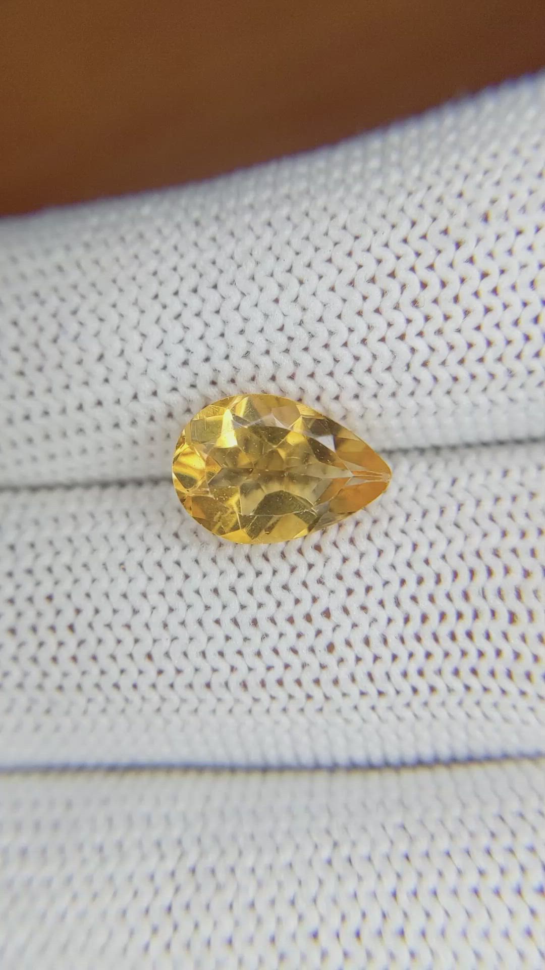 2.39 Ct. Citrine from Brazil Size Video