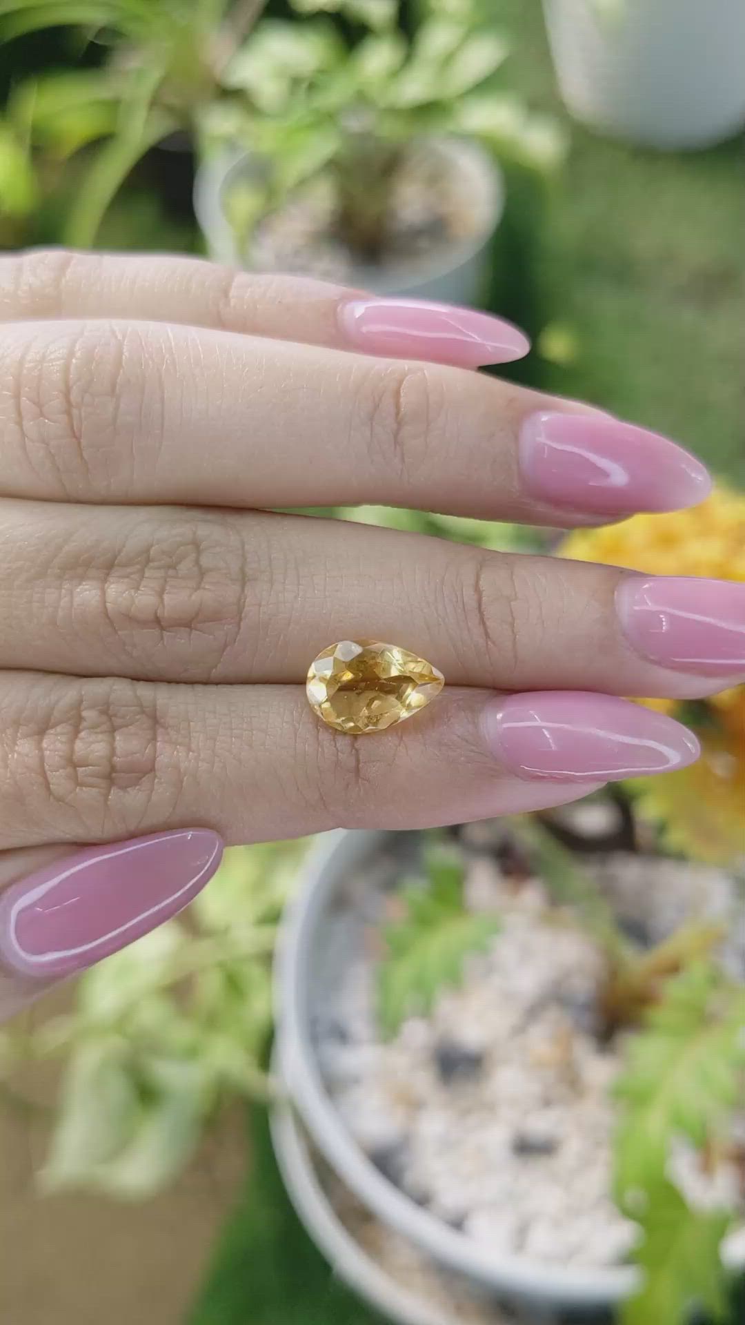 2.39 Ct. Citrine from Brazil Size Video