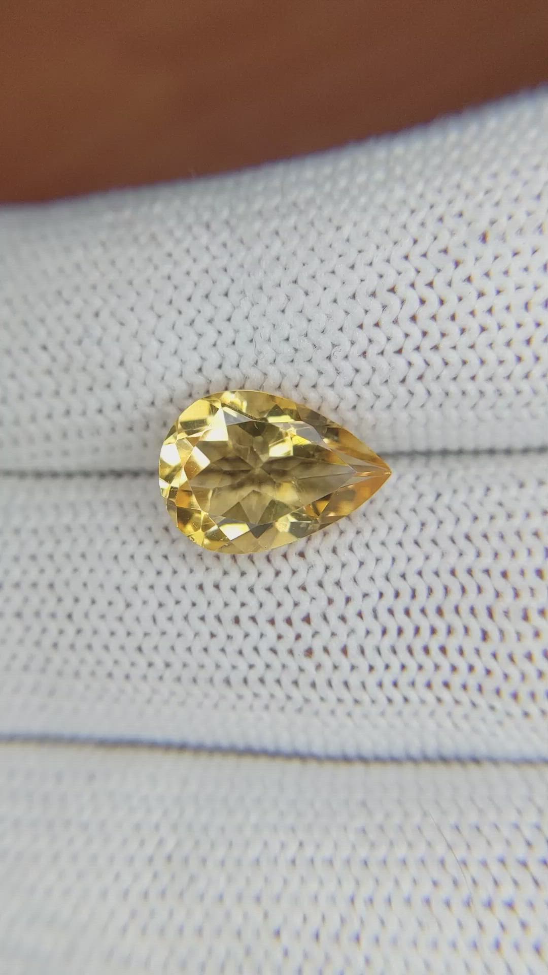2.92 Ct. Citrine from Brazil Size Video