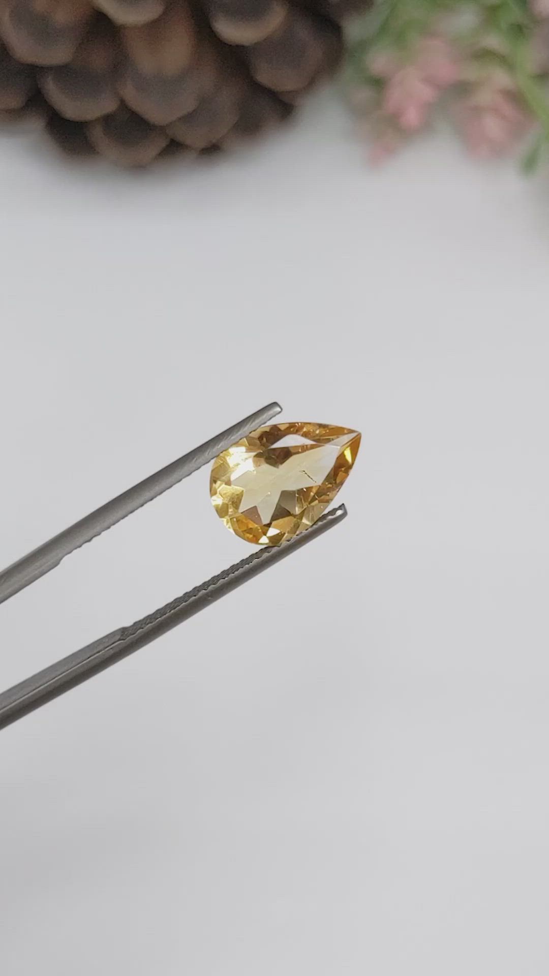 2.92 Ct. Citrine from Brazil Size Video