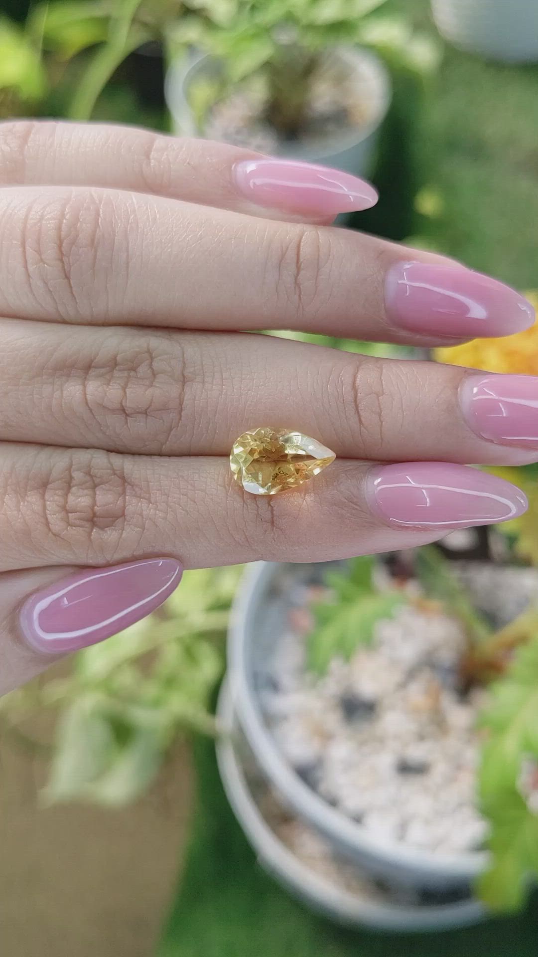 2.71 Ct. Citrine from Brazil Size Video