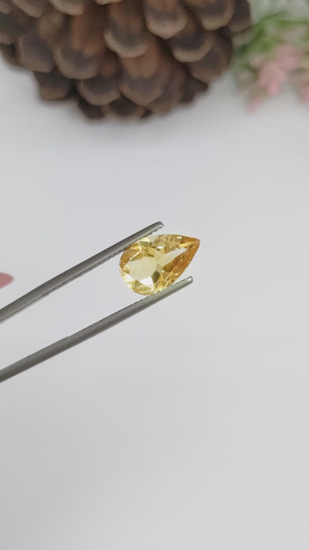 2.71 Ct. Citrine from Brazil Size Video