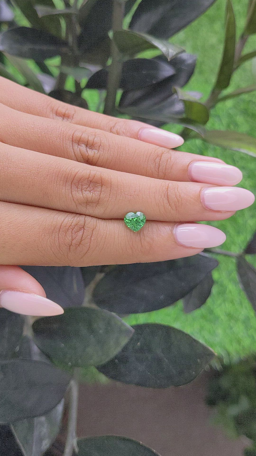 1.22 Ct. Tsavorite Garnet from Tanzania Size Video