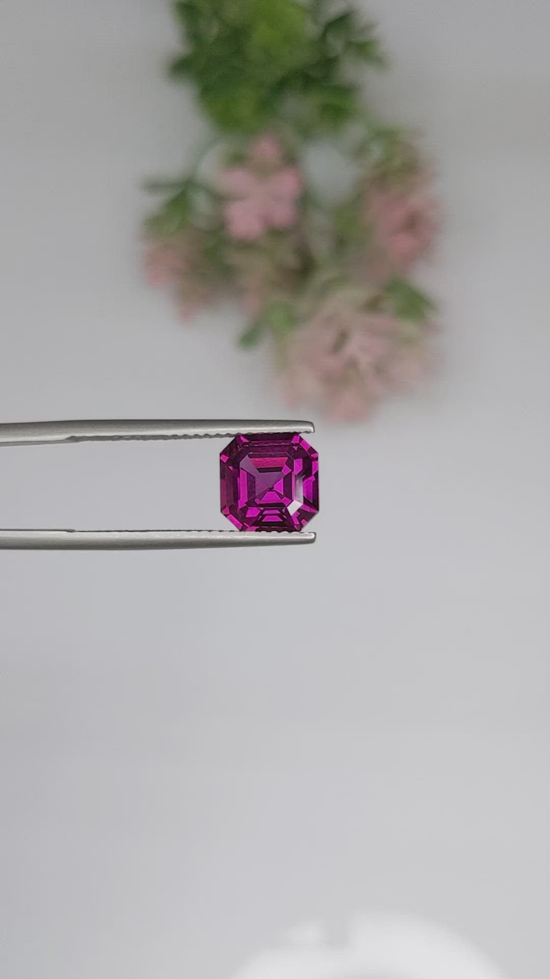 3.03 Ct. Rhodolite Garnet from Ceylon (Sri Lanka) Size Video