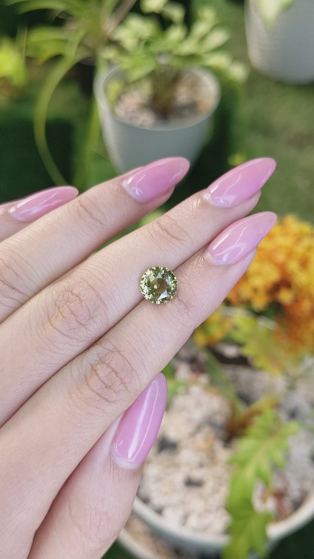 3.08 Ct. Chrysoberyl from Ceylon (Sri Lanka) Size Video