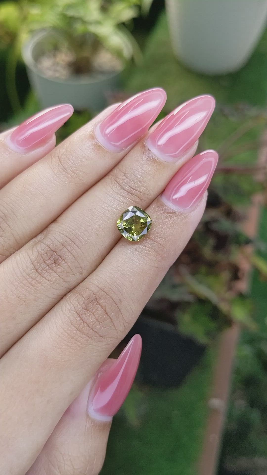 2.63 Ct. Chrysoberyl from Ceylon (Sri Lanka) Size Video