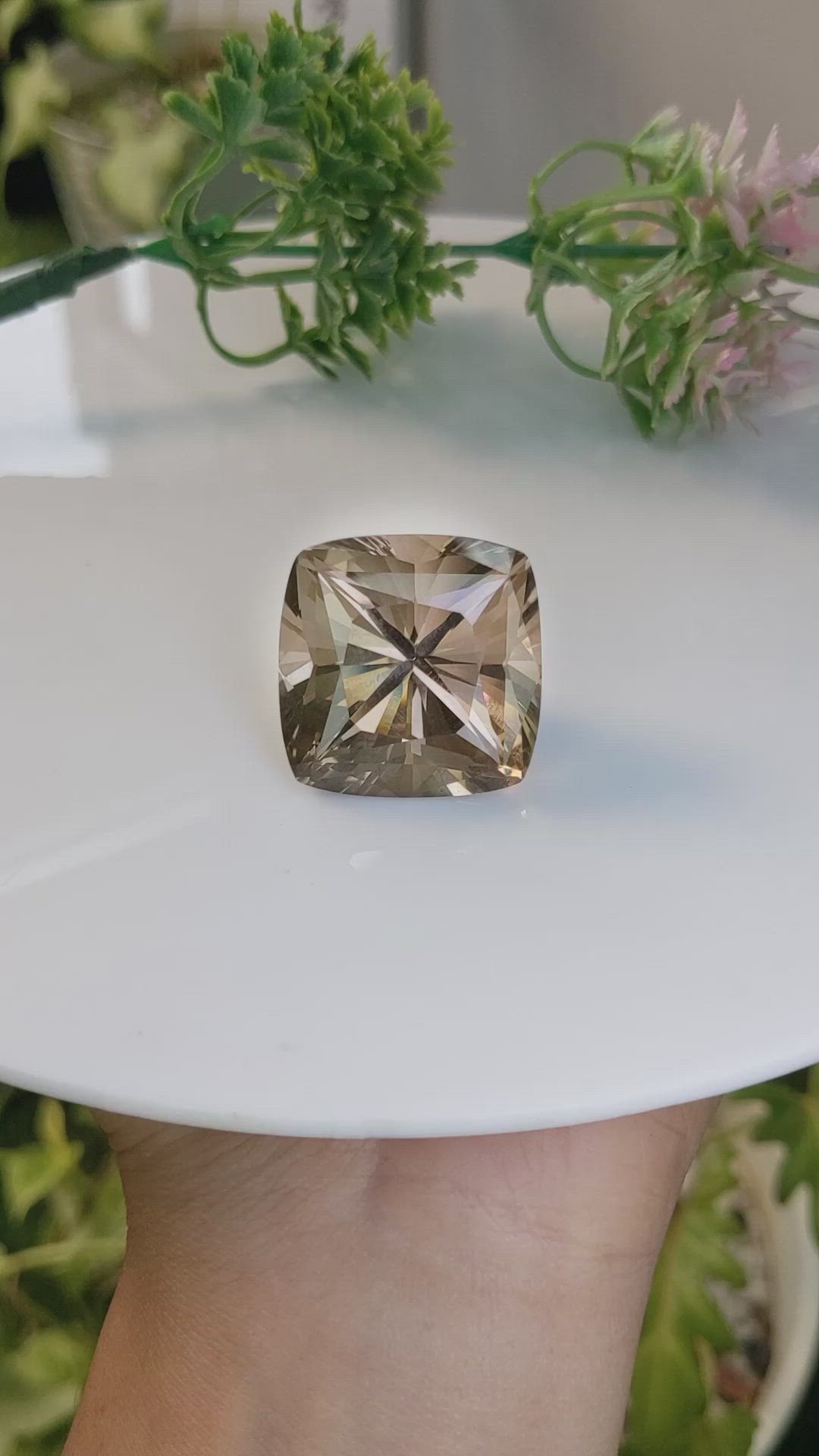 92.93 Ct. Smokey Quartz from Ceylon (Sri Lanka) Size Video
