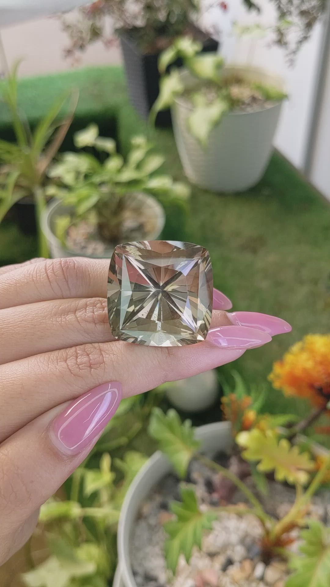 92.93 Ct. Smokey Quartz from Ceylon (Sri Lanka) Size Video