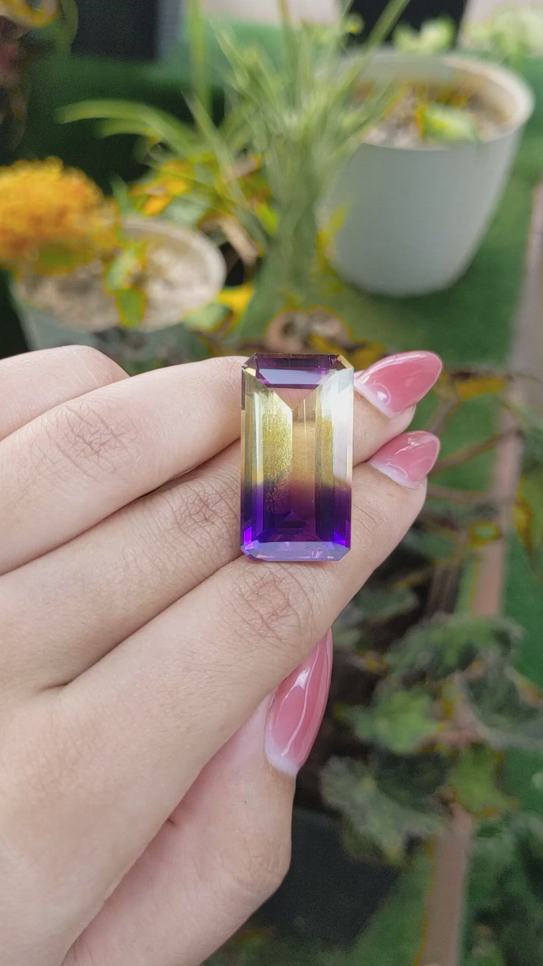 32.50 Ct. Ametrine from Ceylon (Sri Lanka) Size Video