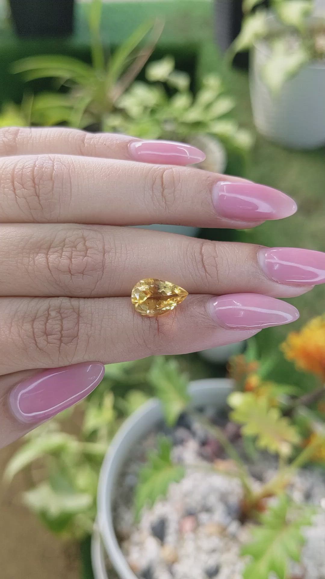 2.62 Ct. Citrine from Brazil Size Video