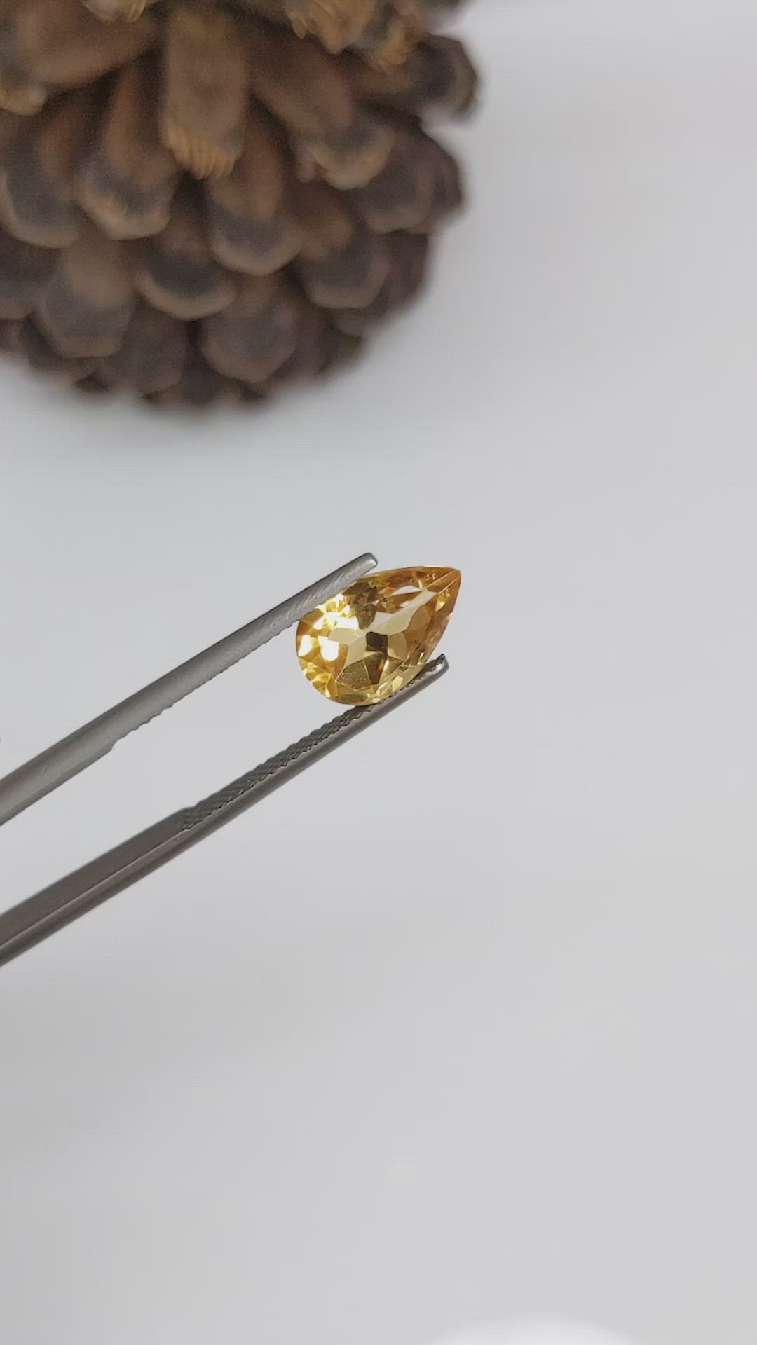 2.62 Ct. Citrine from Brazil Size Video