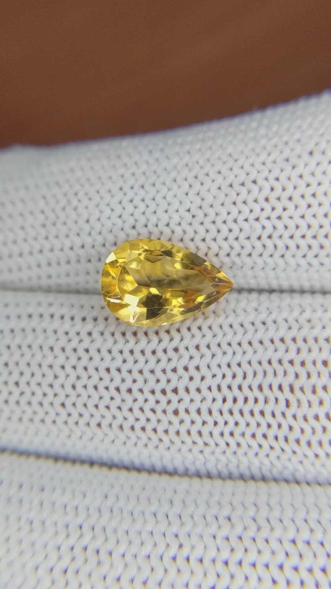 2.62 Ct. Citrine from Brazil Size Video