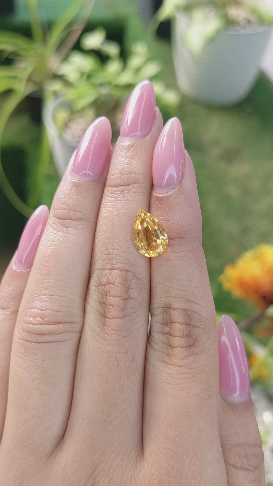 2.62 Ct. Citrine from Brazil Size Video