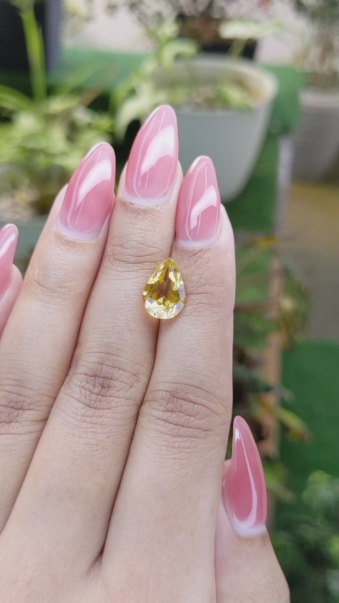 2.64 Ct. Citrine from Brazil Size Video