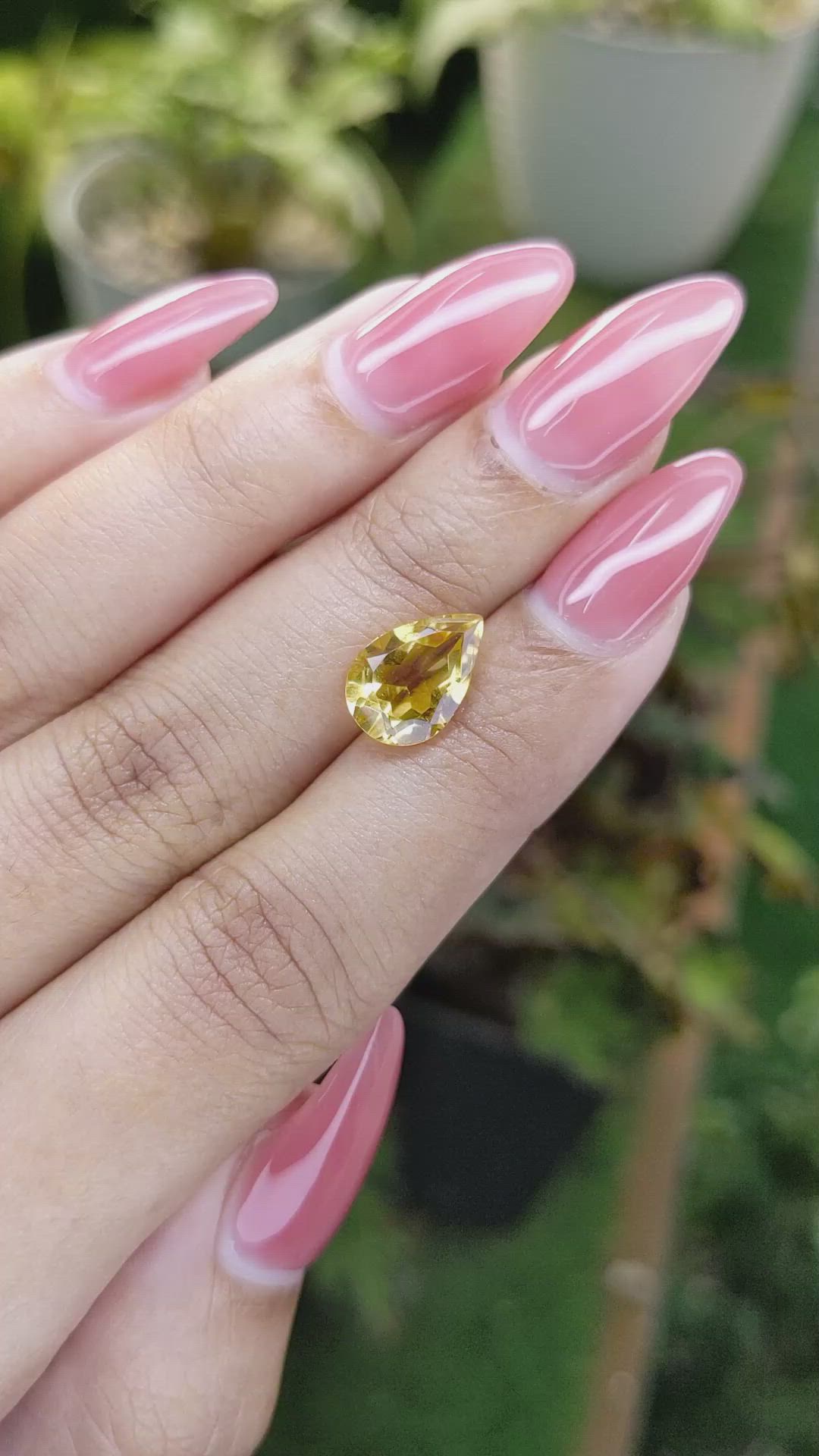 2.64 Ct. Citrine from Brazil Size Video