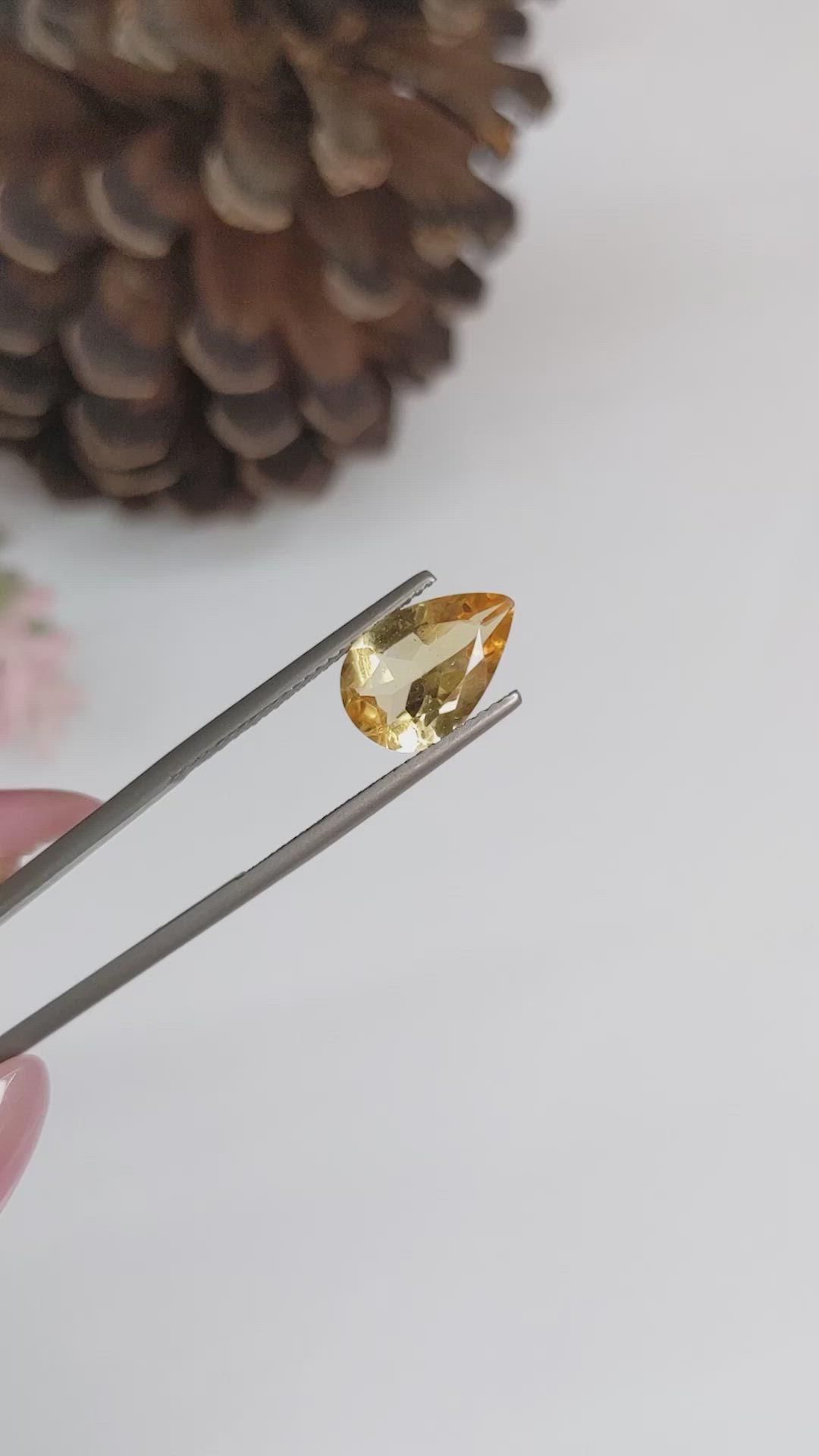 2.32 Ct. Citrine from Brazil Size Video