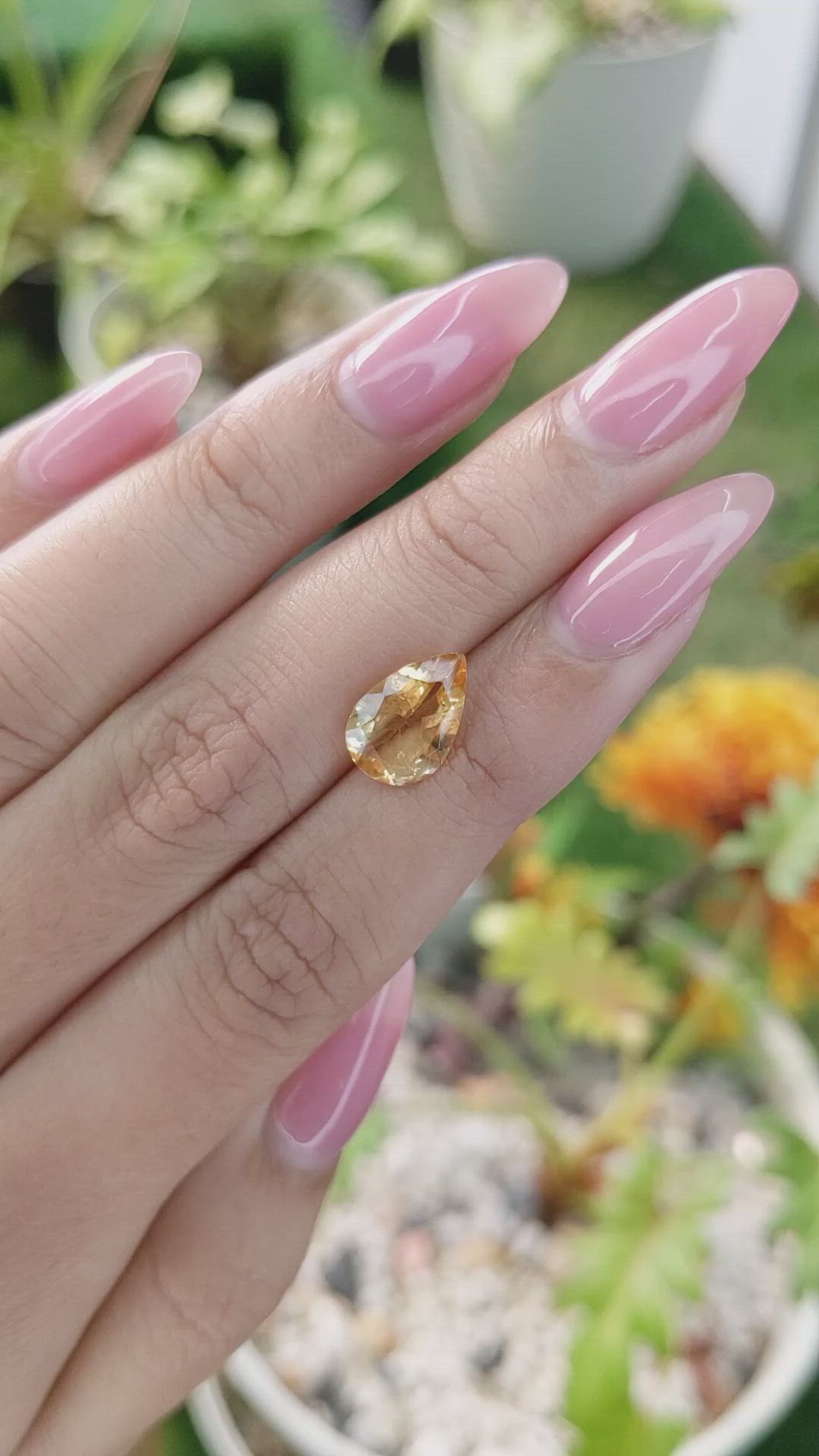 2.32 Ct. Citrine from Brazil Size Video
