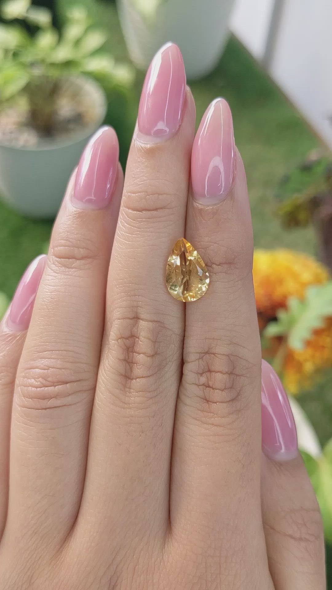 2.32 Ct. Citrine from Brazil Size Video
