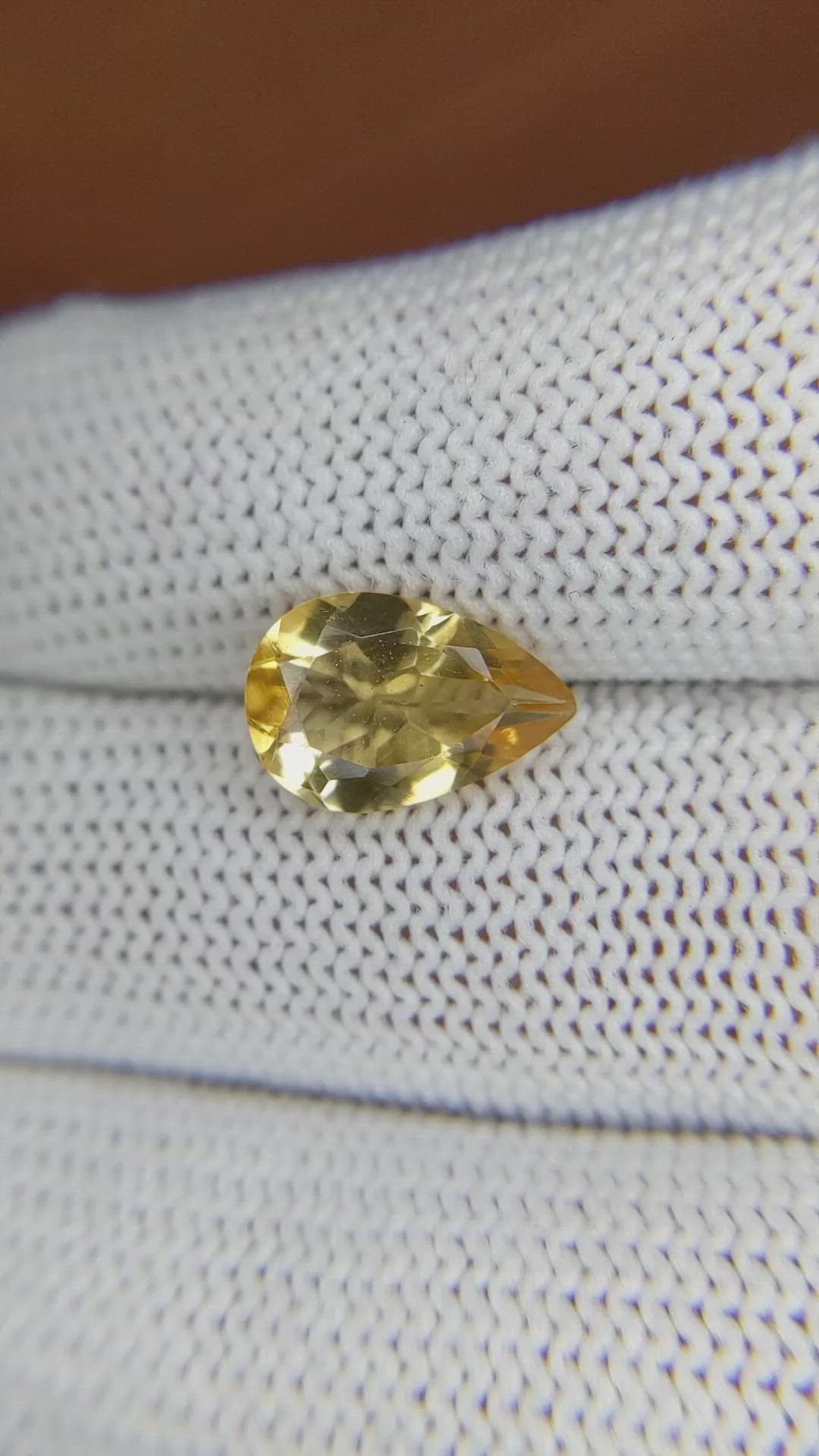 2.32 Ct. Citrine from Brazil Size Video