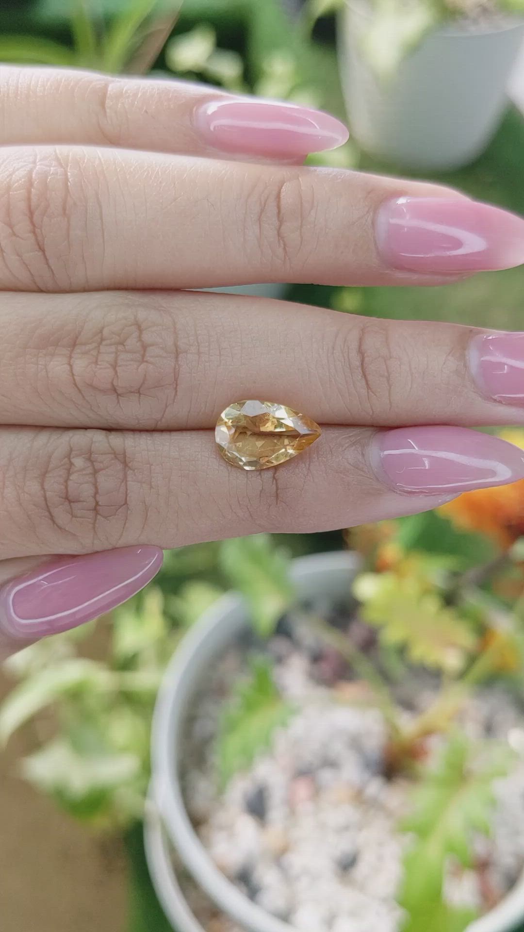 2.32 Ct. Citrine from Brazil Size Video
