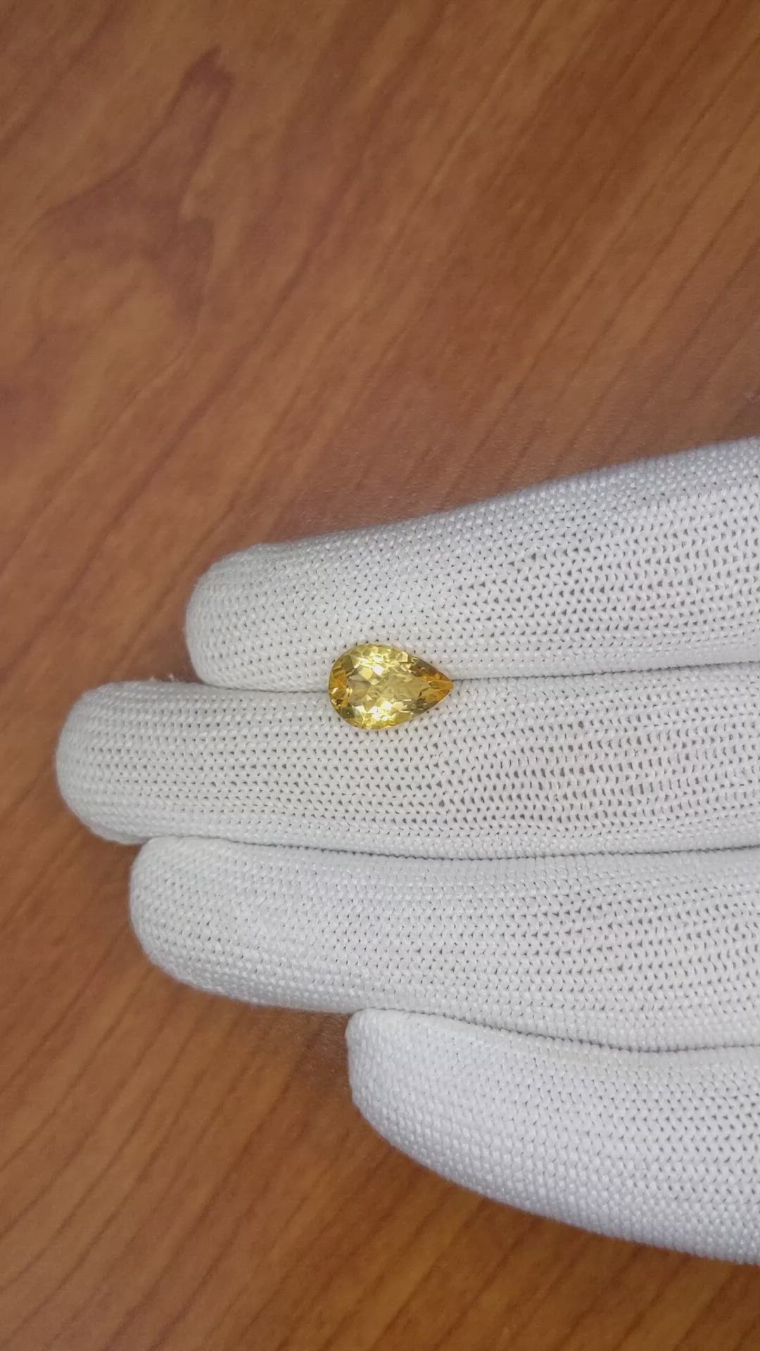 2.55 Ct. Citrine from Brazil Size Video
