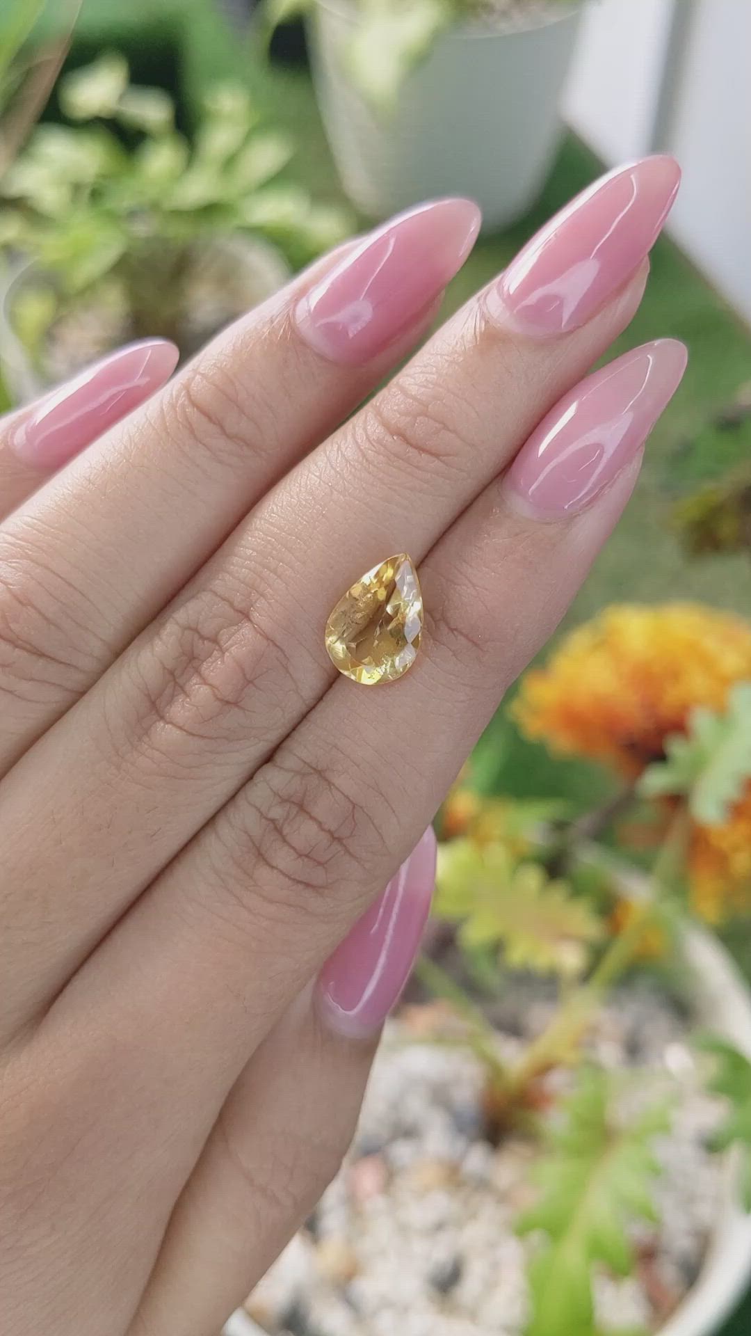 2.55 Ct. Citrine from Brazil Size Video