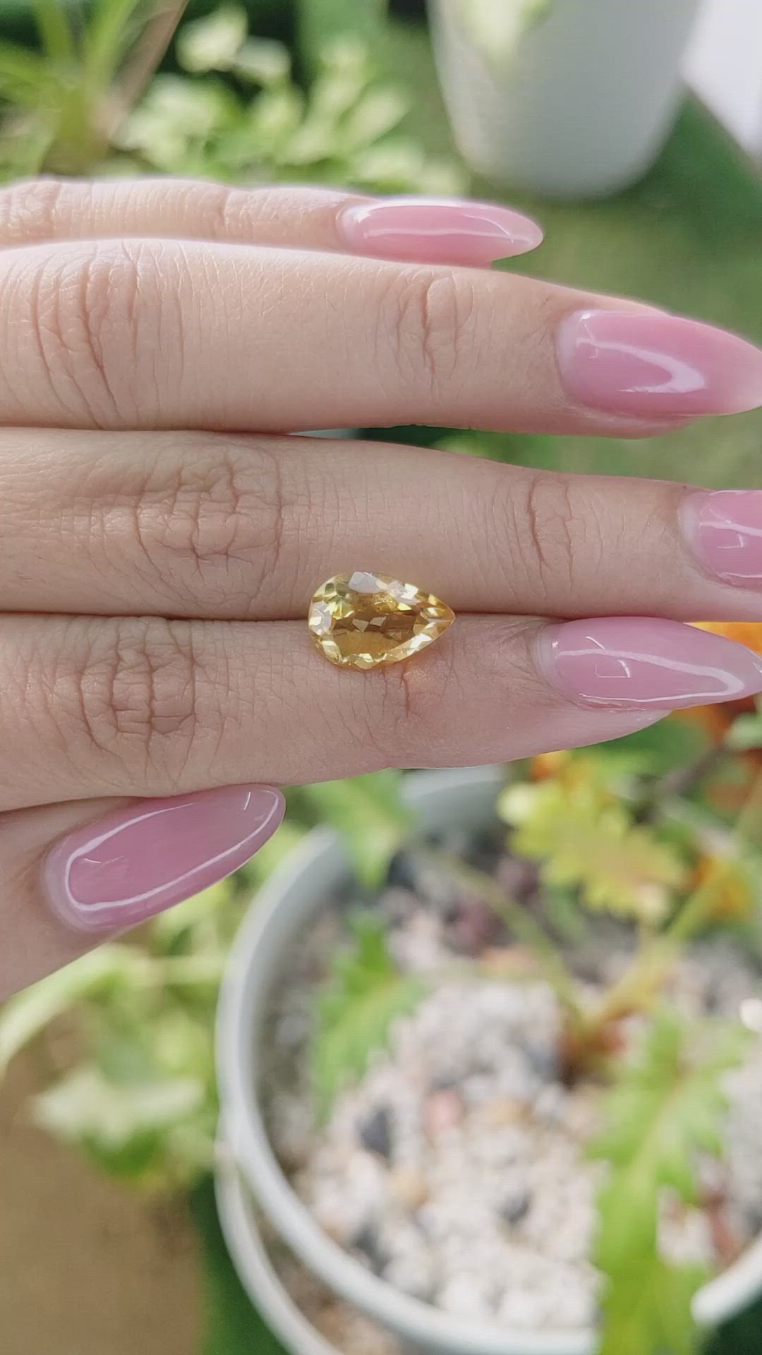 2.55 Ct. Citrine from Brazil Size Video
