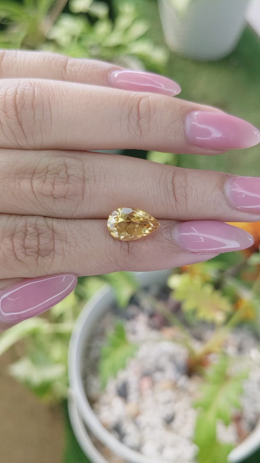 2.50 Ct. Citrine from Brazil Size Video