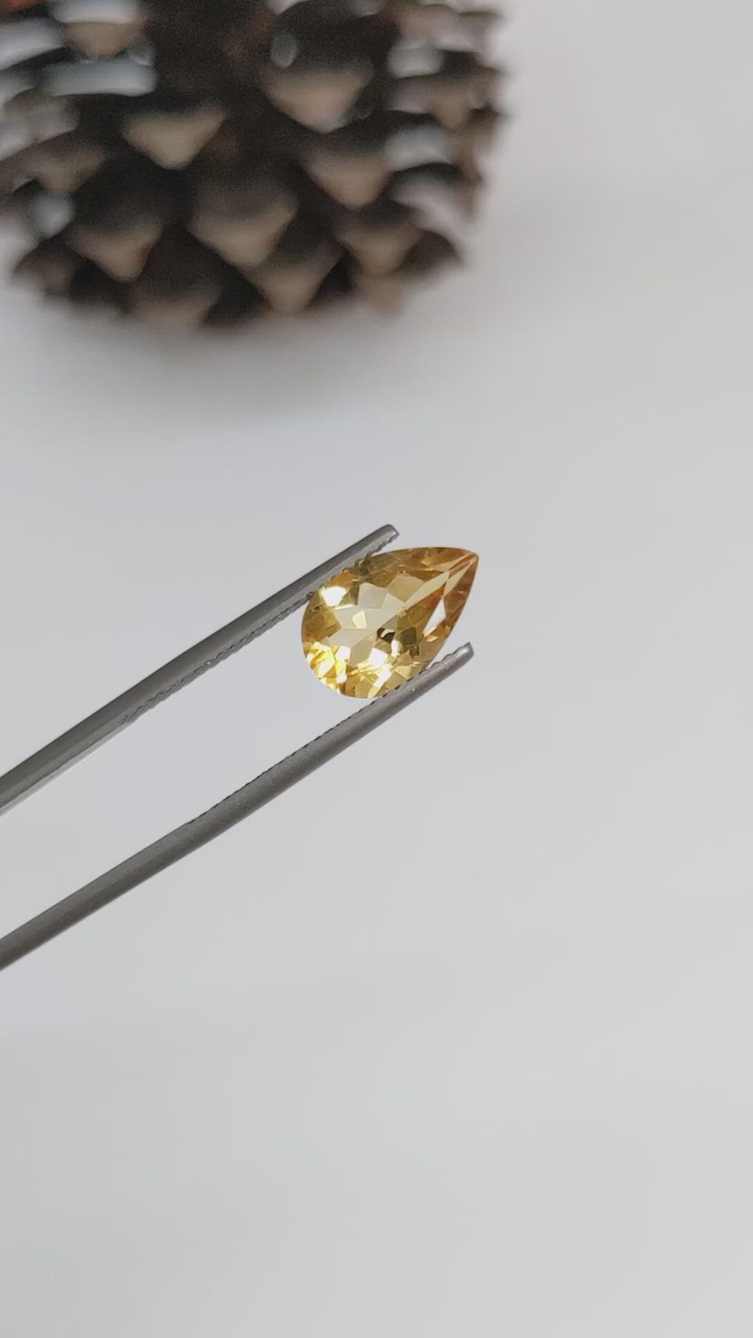 2.50 Ct. Citrine from Brazil Size Video